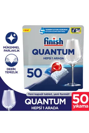 Finish Quantum Bulaşık Makinesi Hepsi 1 Arada 50'Li