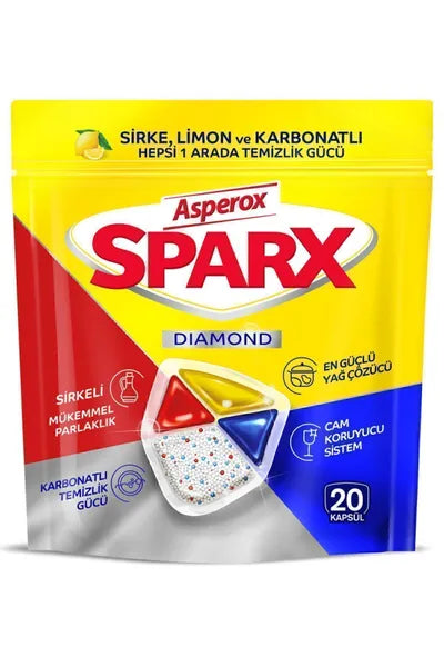 Asperox Sparx Hepsi Bir Arada Bulaşık Makinesi Tableti 30'Li