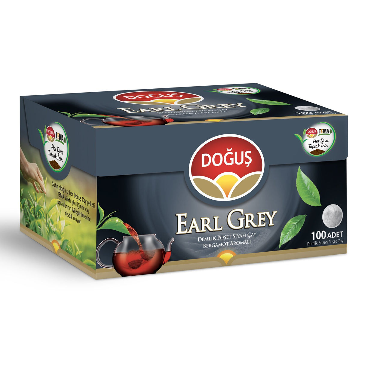 Doğuş Earl Grey Demlik Poşet Çay 100'Lü