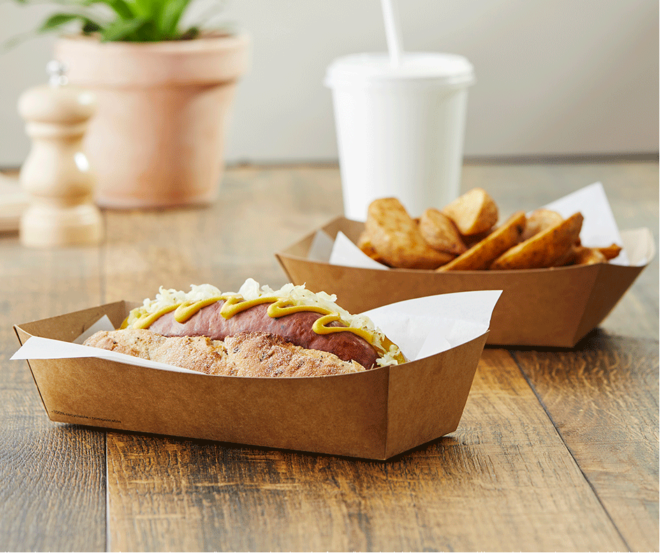 Kumpir Kutusu & Konik Tabak 7x10x4 cm