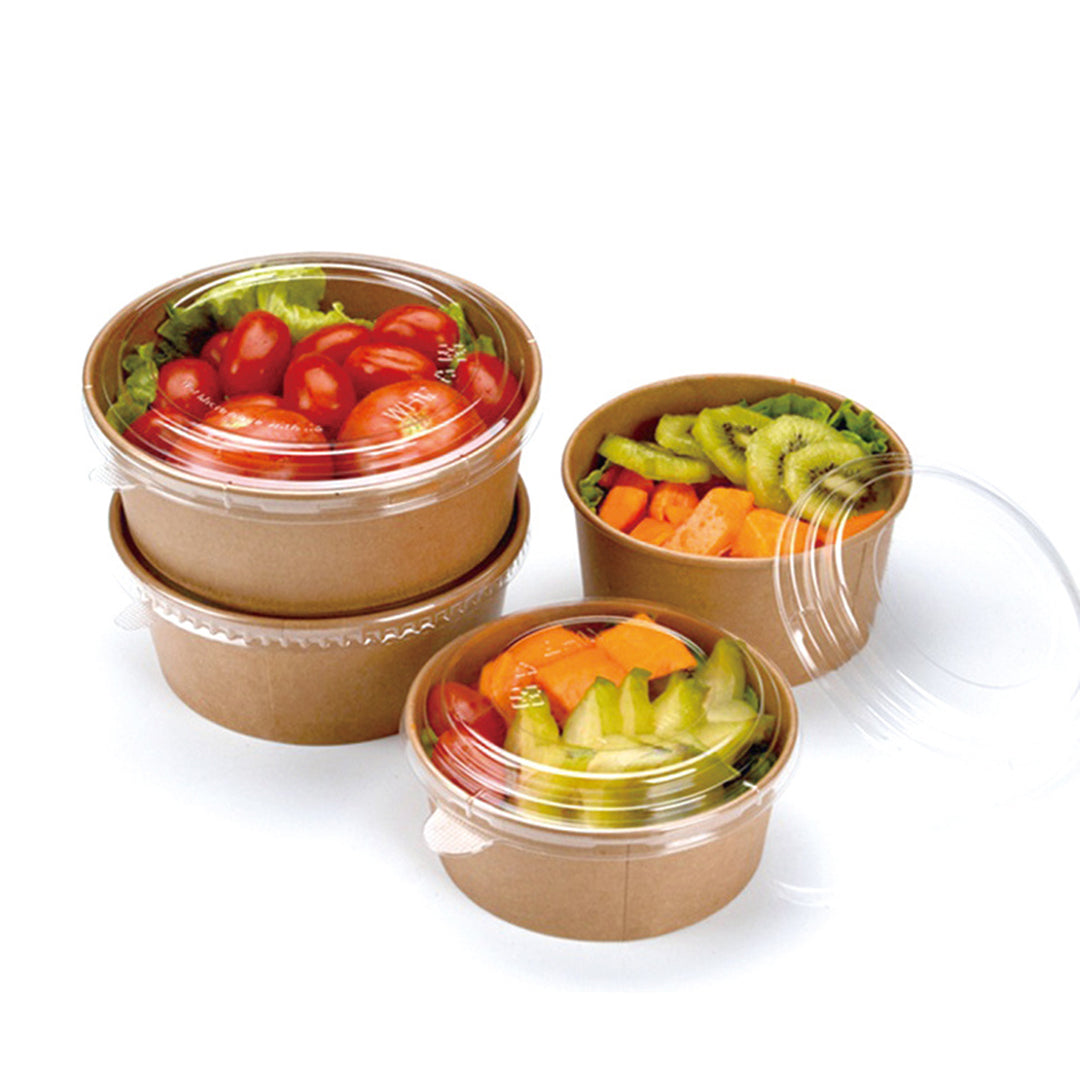 Karton Salata Kasesi Kraft 750 cc Kap + Kapak 500 Adet